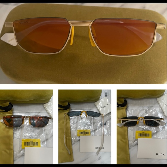 GUCCI UNISEX ORANGE MIRROR , SAME STYLE WORE TO THE GRAMMYS ON BILLIE EILISH - Picture 14 of 16